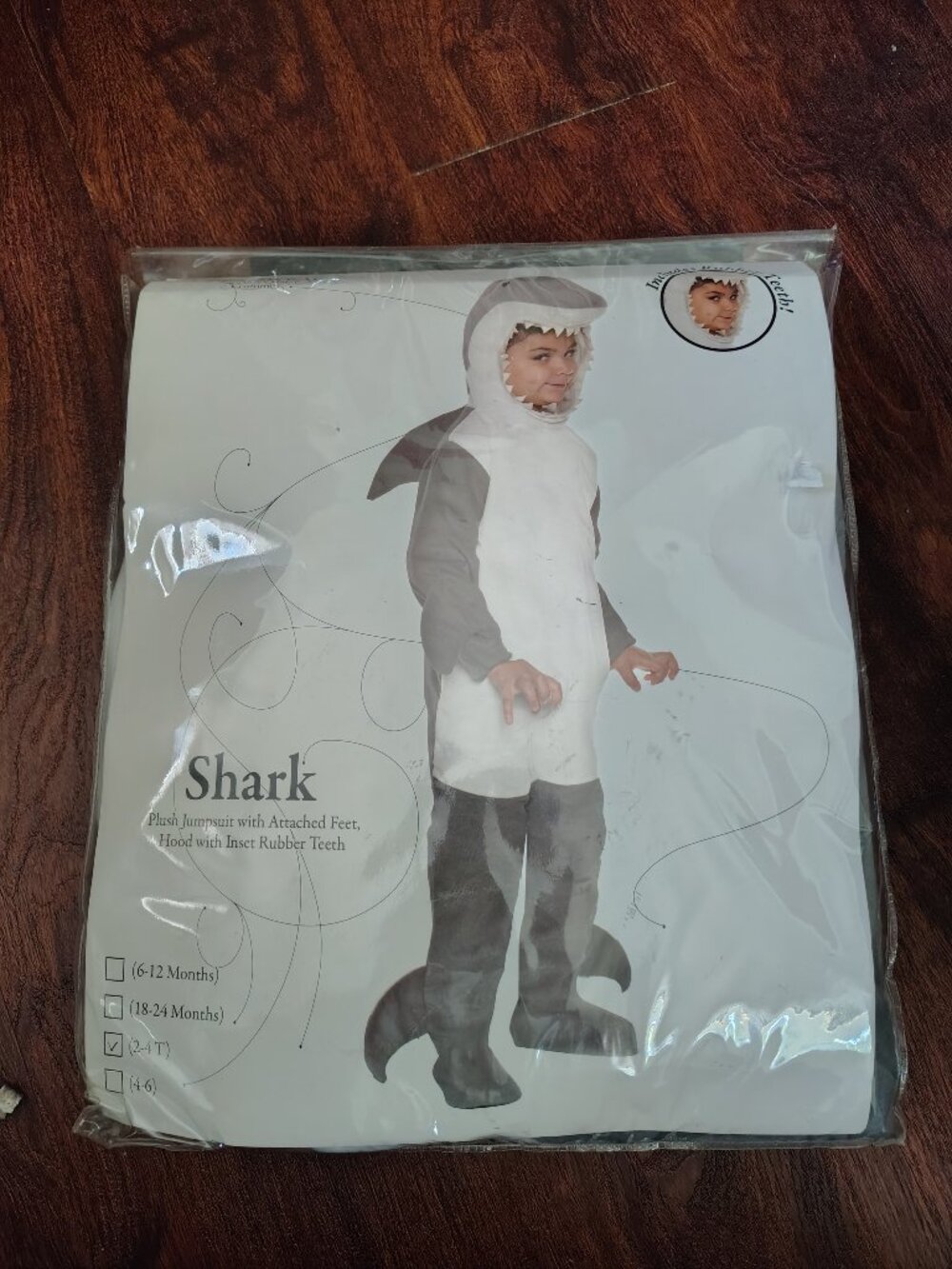 Underwraps: Shark Costume (2-4T) - NEW